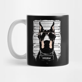 Doberman Mugshot Mug